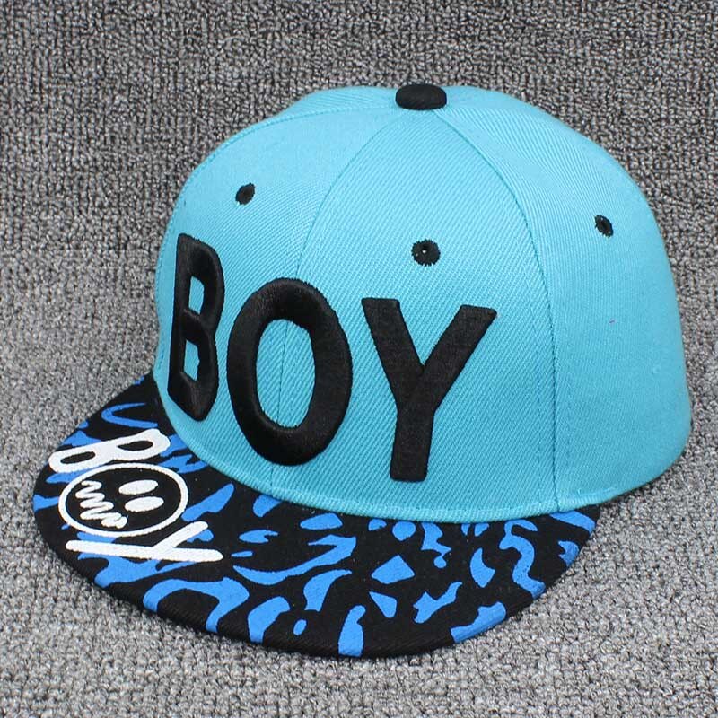 ALTOBEFUN-Gorra Snapback para niño de 3 a 8 años, gorra de béisbol ajustable, Hip Hop, CC904: Azul