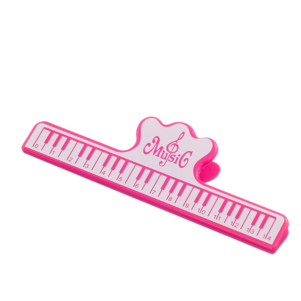 Muziek Papier Vel Document Bestanden Clip Houder-Fuchsia & Wit