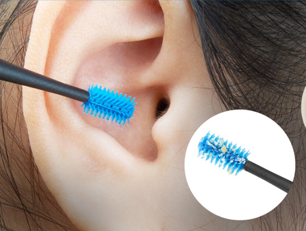 1PC Weiche Silikon Ohr wählen Doppel-beendet Earpick Ohr Wachs Kürette Entferner Ohr Reiniger Löffel Spirale Ohr Sauber werkzeug Spirale