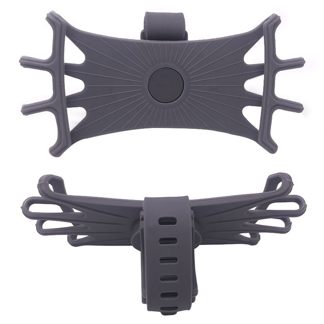 Soporte de silicona para teléfono de bicicleta, para IPhone 11 pro max 6 7 8 plus X Xr Xs, banda de montaje para teléfono móvil, Clip Universal para GPS y bicicleta: Azul cielo