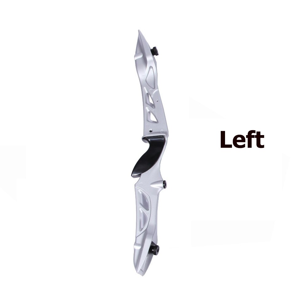 23 Inches Sanlida Beginner Recurve Bow Riser Magnesium Left/right Hand for Archery Practice Outdoor Sport: Left Silver
