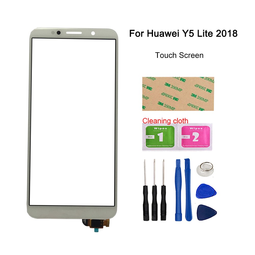 Mobiele Touch Screen Digitizer Panel Voor Huawei Y5 Lite Touch Screen Voor Glas Sensor 3M: White Tools