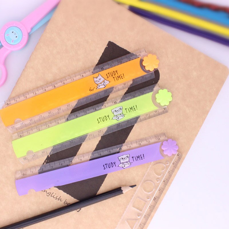 1 sztuk 30cm wielofunkcyjny fala linijka składana linijka skala śliczne kreskówkowy cukierek kolor plastikowe rysunek szkolny linijka dla dzieci prezent