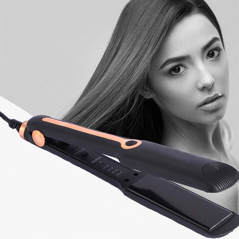 Lisseur de cheveux humide sec rapide Styler Tourmaline ionique fer plat large plaque lisseur de cheveux outils de coiffure