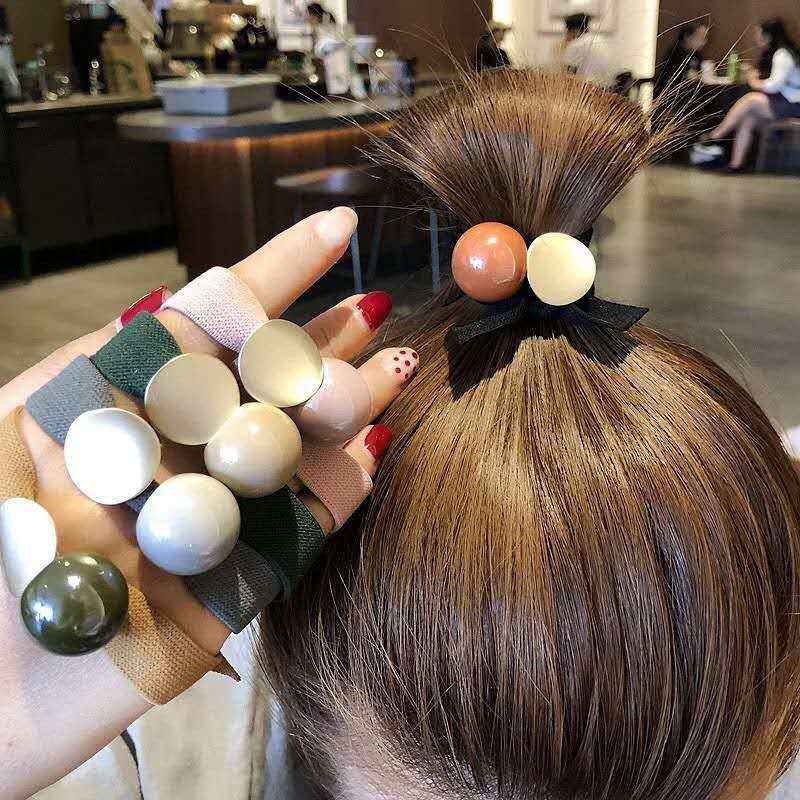 Geometric Hair Ties & Headbands - Elastic Cartoon Hair Rope - Trendy Hair Accessories for Women & Girls