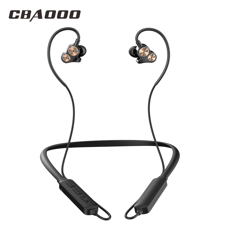 CBAOOO DT05 V5.0 Wireless Bluetooth Earphone 8D Stereo Headset Neckband Sport Earbuds Bass Headphones With Mic For All Phone