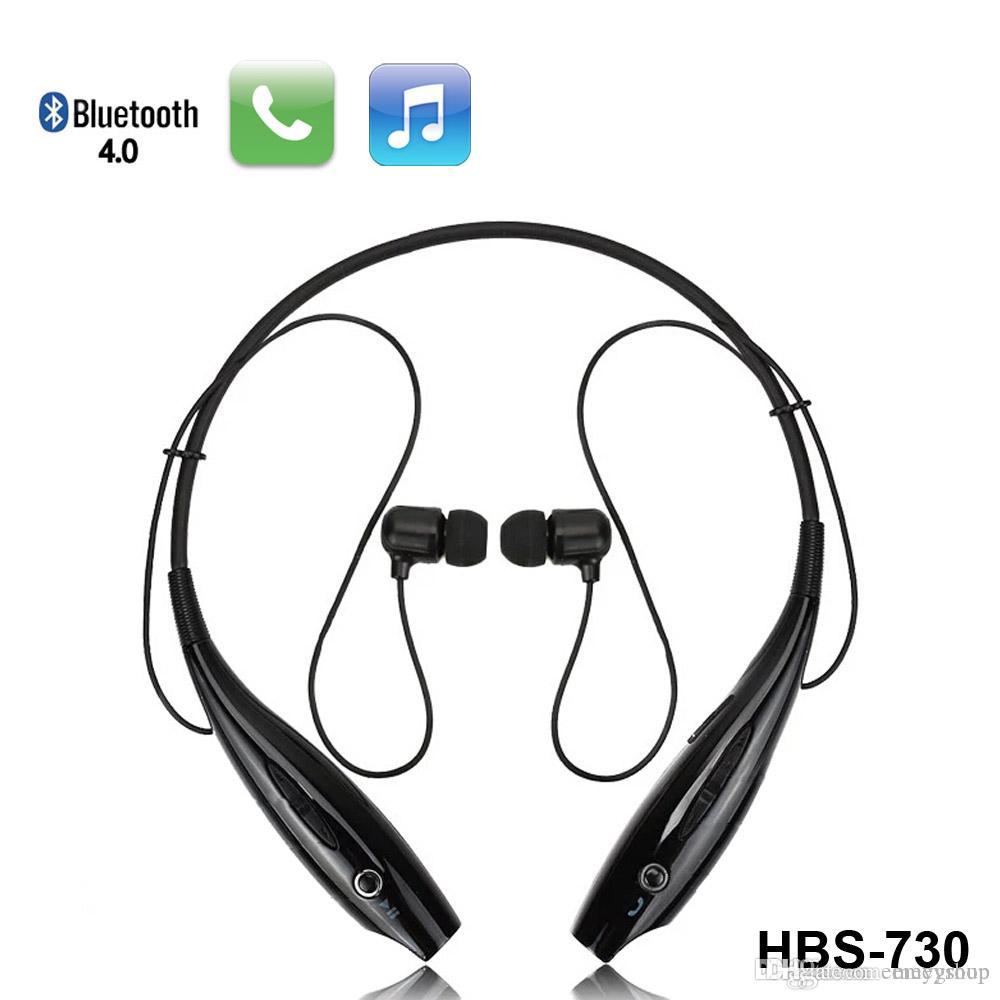 Neckband Stereo HBS730 Sports Bluetooth Earbuds Wireless Earphone Handsfree Headphone HD Call Waterproof With Mic For LG Samsung