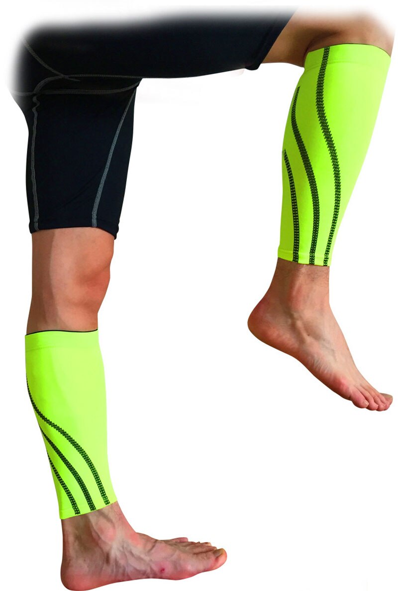 Shin Guards - Compression Calf Sleeve - Running, Football, Cycling - Spandex Lycra