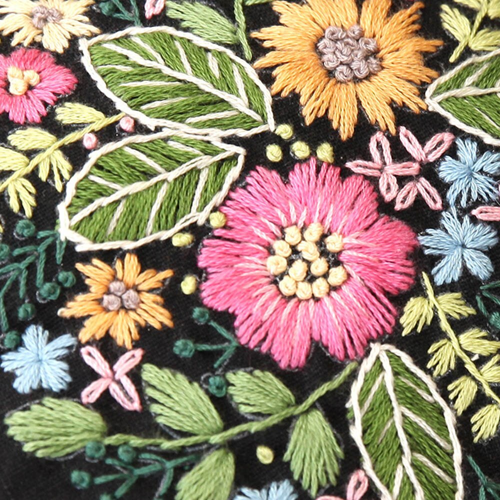 Chinesisch Einfach Stickerei DIY Blume Taschen Brieftasche Handtasche Kreuz Stich setzt Bausatz Hand NäHenne Handgemachte Handtasche Kreative