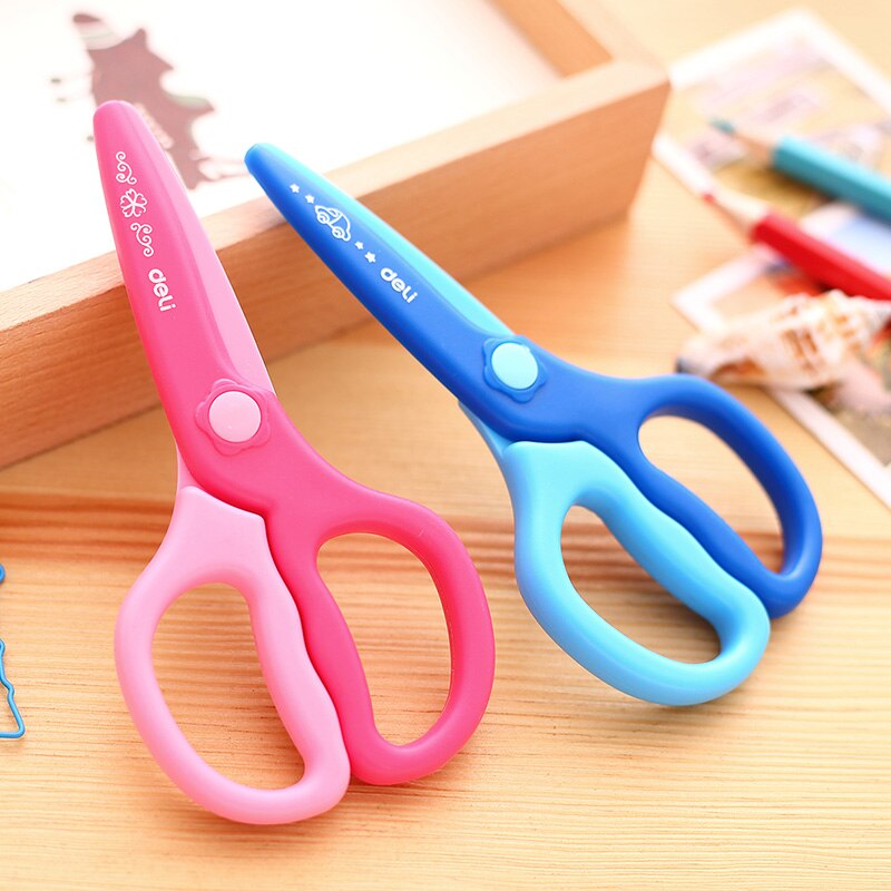2 Pcs/Lot Cute Safe Plastic Scissor for School Stationery & Children
