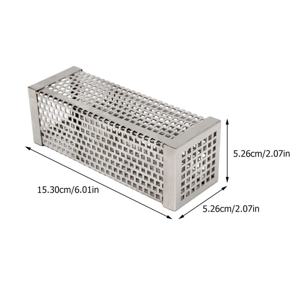 Tube à granulés carrés en acier inoxydable, 6 pouces, pour Barbecue, fumoir, outils de Barbecue