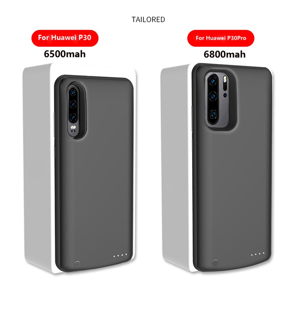 Acculader Gevallen Voor Huawei P30 Pro Battery Case Backup Battery Power Bank Cover Voor Huawei P30 Power Case