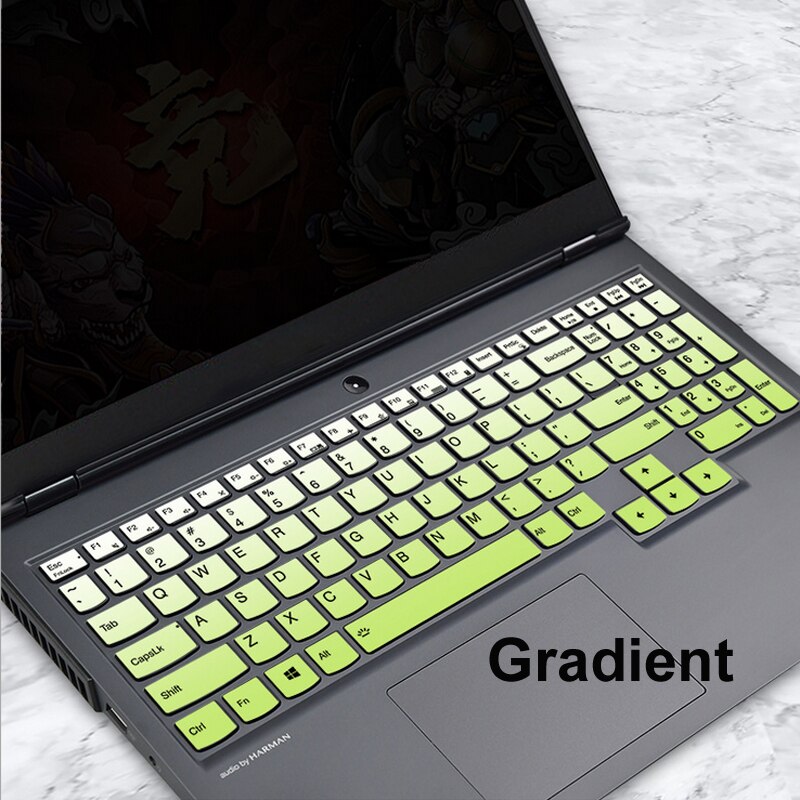 Unique Silicone Waterproof Cover Laptop Keyboards Skin For Lenovo Legion 15.6" R7000/Y7000/R7000P/Y7000P Keyboard Stickers: Gradient