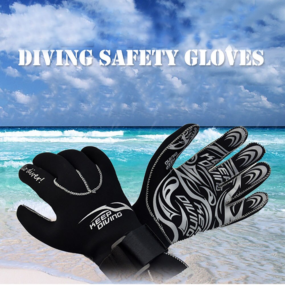 3Mm 1 Paar Draagbare Surfen Neopreen Warm Houden Duiken Handschoenen Koude Proof Snorkelen Apparatuur Multipurpose Vissen Anti Scratch