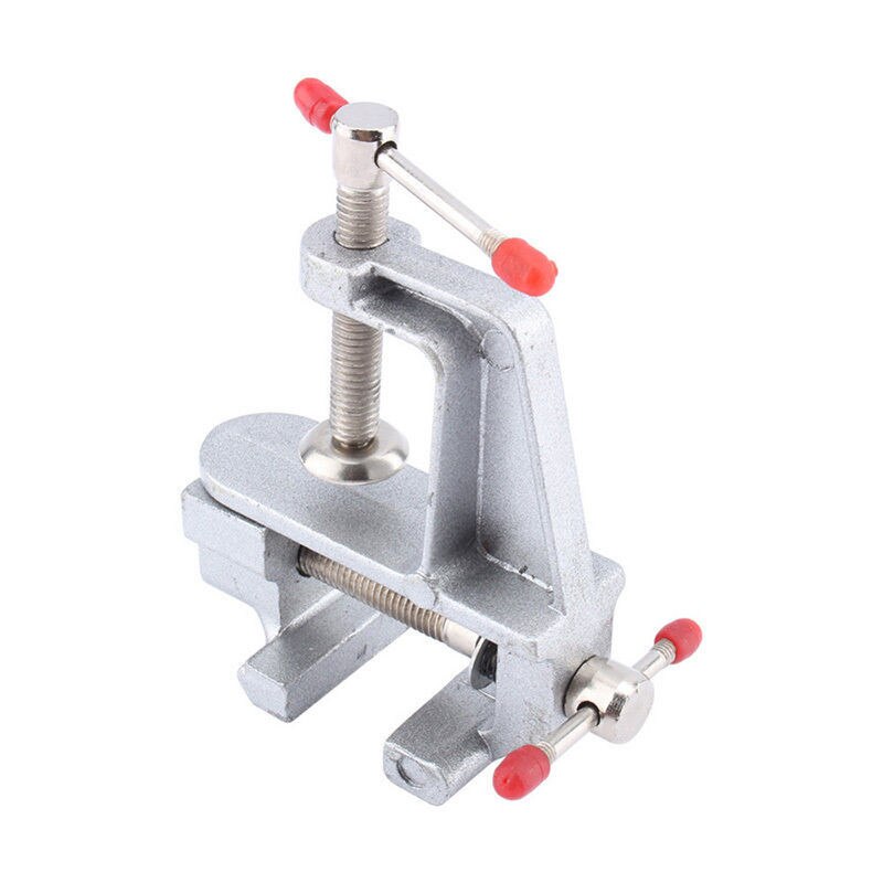 1pcs Vice Clamp 3.5 Inch Aluminum Miniature Small Jewelers Hobby Clamp On Table Bench Vise Mini Tool Vice Muliti-Funcational