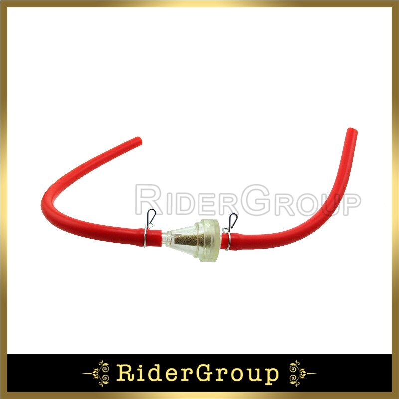 380mm paliwa urządzenie do czyszczenia filtrów rura wąż linia do atv quad Pit motor terenowy gokart Buggy: Red 1pc