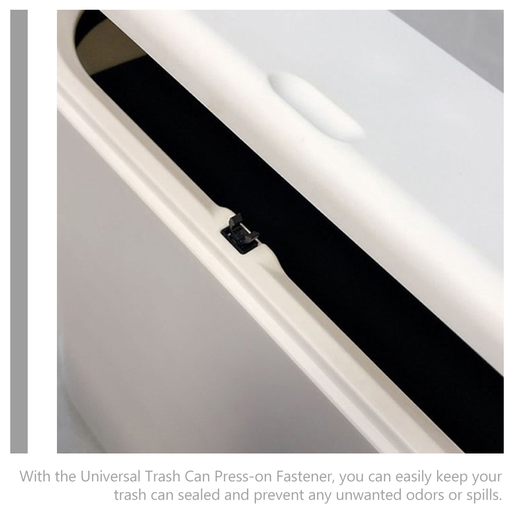 24 pçs universal pressão lata de lixo acessórios latas de lixo bloqueio plástico lixeira trava e