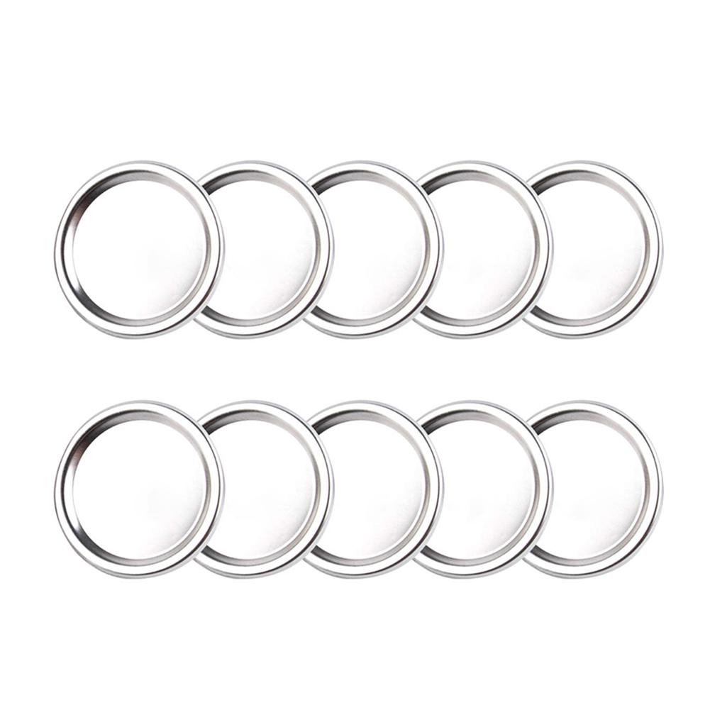 10PCS Wide Mouth Lids Mason Jar Lids Leak Proof Secure Mason Canning Jar Caps for Mason Canning Jars Diameter 70mm 86mm: grey
