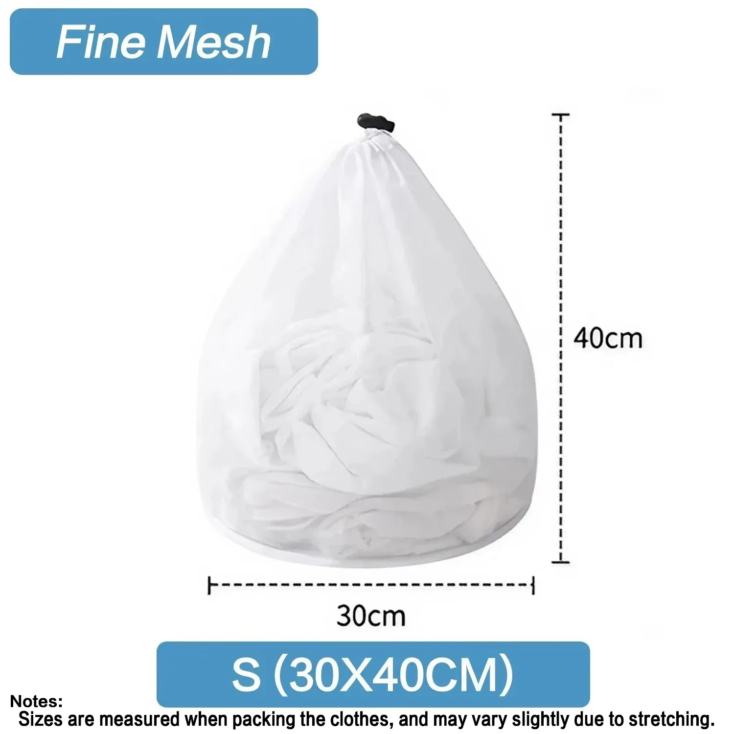 1pc- mesh tvättpåse – maskintvättbar med dragsko, återanvändbar och resevänlig för blusar, strumpor och underkläder: Mörk khaki