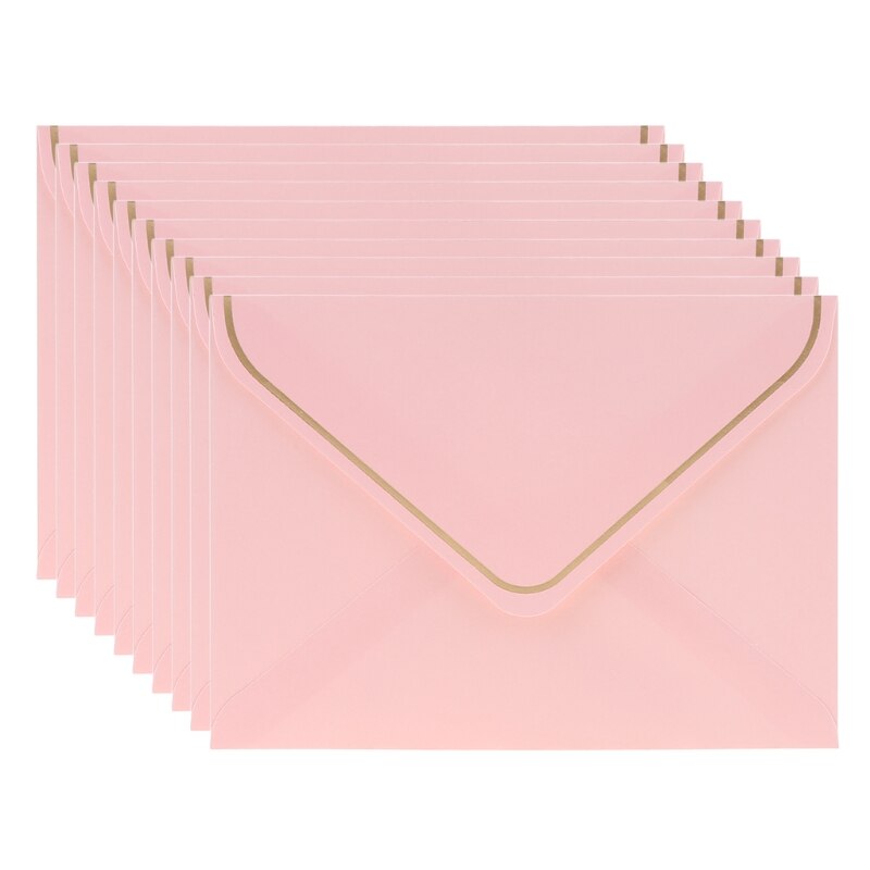 Stamping Blessing Simple Greeting Card Matching Envelope Message Card Birthday Greeting Set of 10 Ets