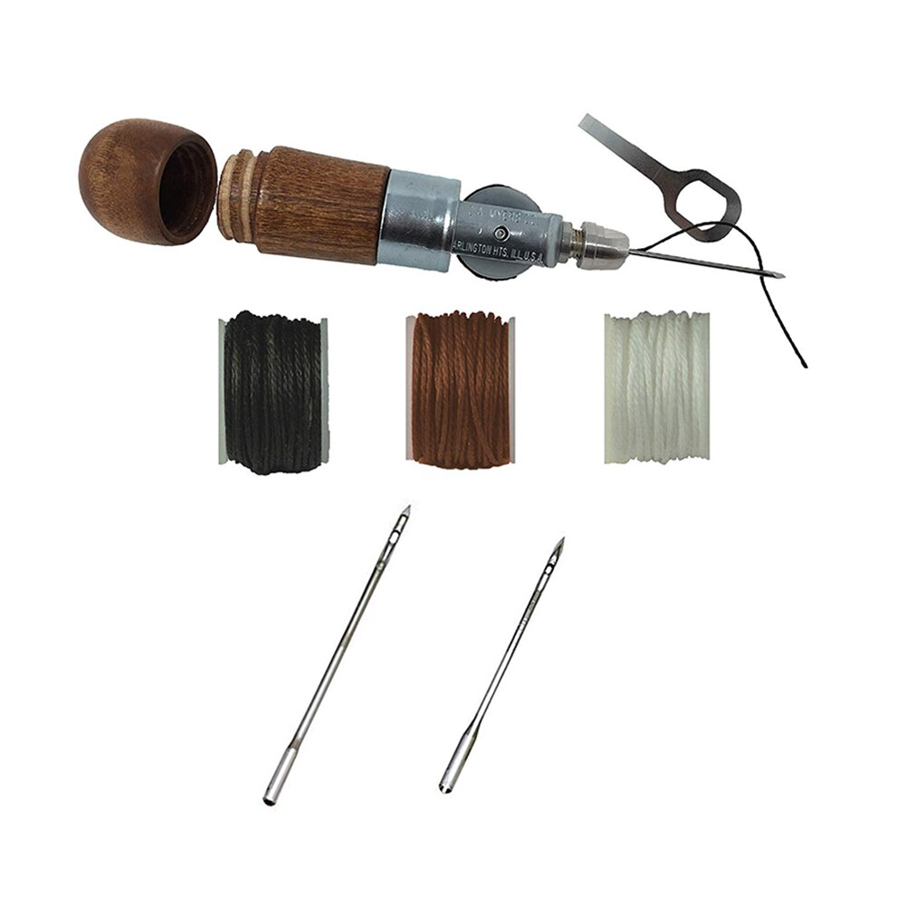 Leathercraft Sewing Stitching Awl Tool Kit DIY Craft Leather Canvas Bag Belt Repair Lockstitch Set DTT88