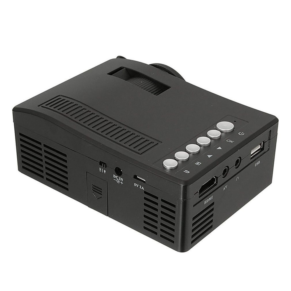 T16 Mini Portable Wired LED LCD Projector Display Home Theater Cinema HD 1080p Proyector HDMI USB AV VGA Media pocket beamer