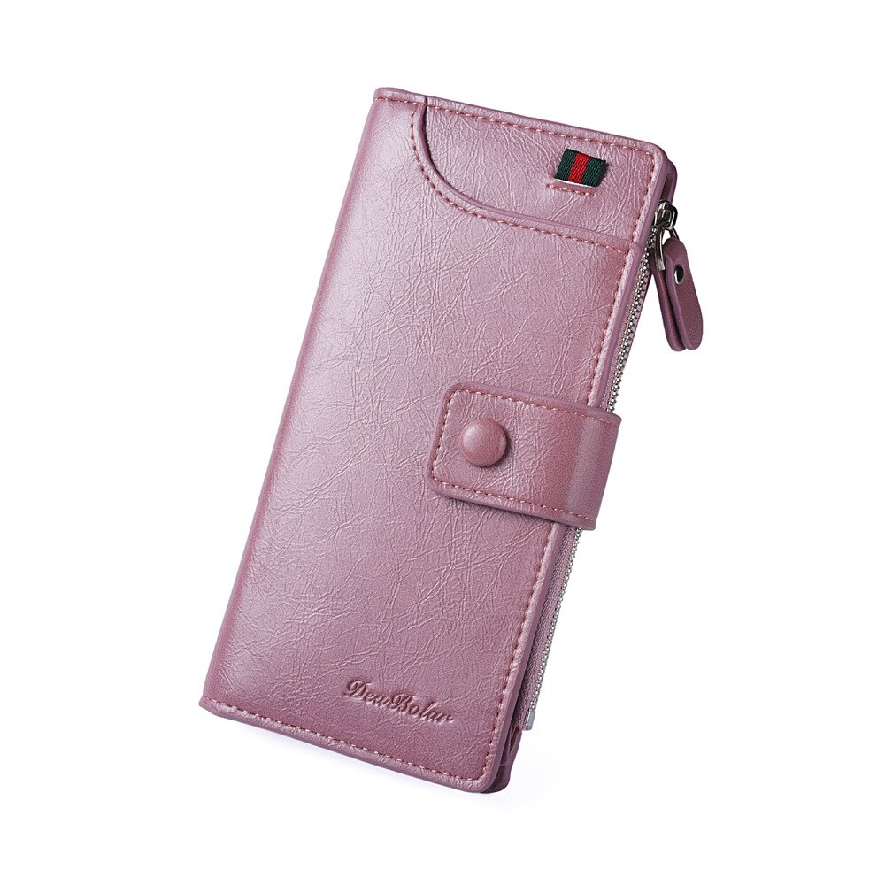 Newhotstacy – pochette portefeuille longue pour femmes, sac multifonctionnel pour téléphone portable, fermeture éclair, sac à cartes, 110619: 5
