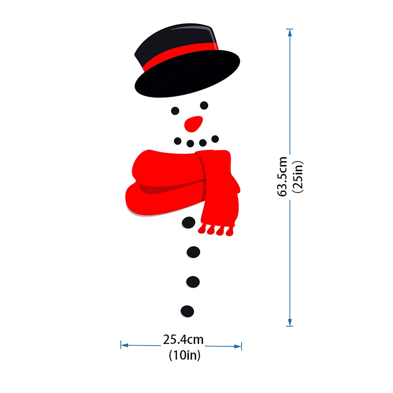 Vägg klistermärke kylskåp klistermärke jul snögubbe magnetisk kyl klistermärke vattentät vägg klistermärke 03