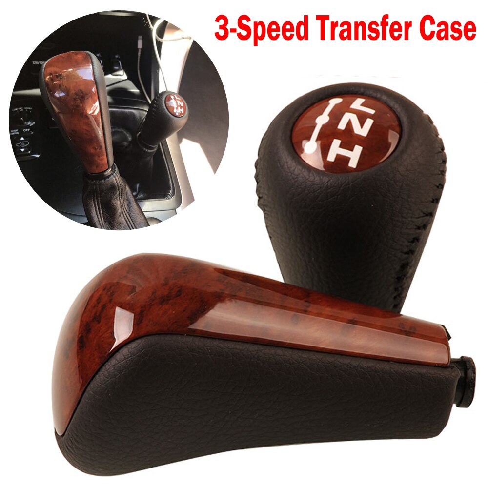 Botão de mudança de engrenagem da transmissão da cor preta/de madeira para toyota land cruiser prado 120 2003 2004 2005-2009 acessórios: 3 Speed-transfer