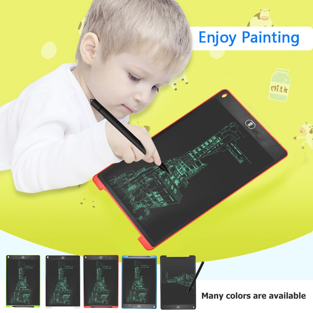 12 inch Portable Smart LCD Writing Tablet Electronic Notepad Drawing Graphics Handwriting Pad Board GraffitiBoard with Pen