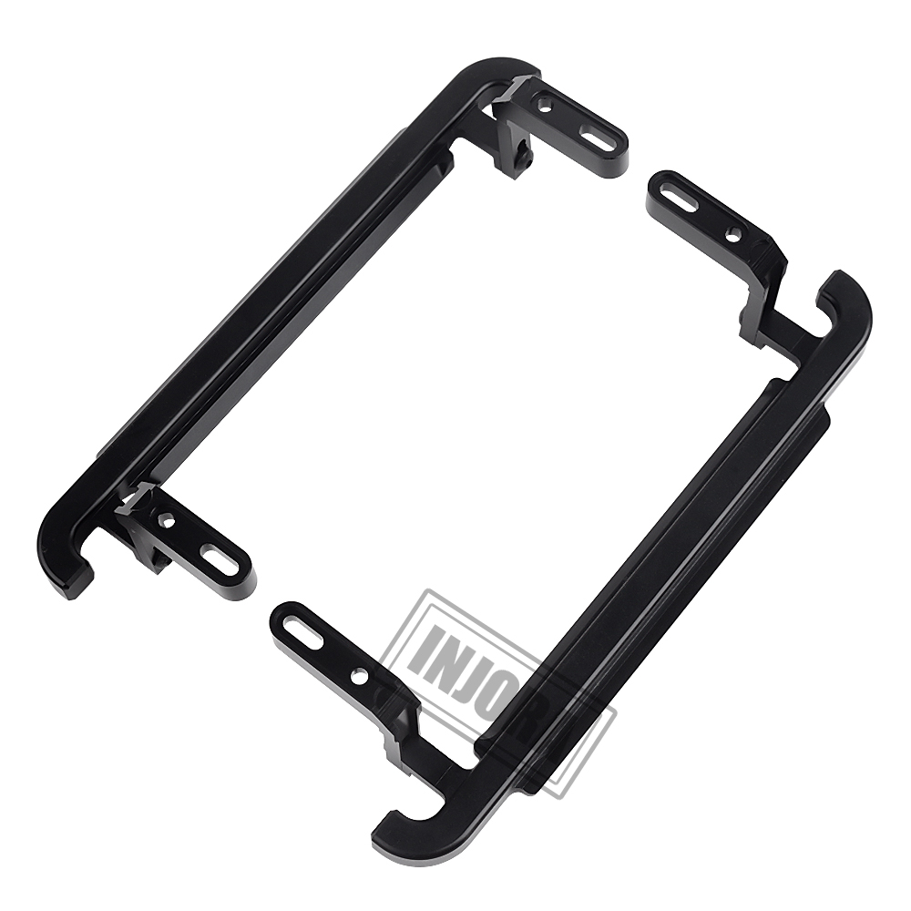 INJORA 2PCS Metal Black Side Pedal Rock Sliders for 1/10 RC Crawler Car TRX4 TRX-4