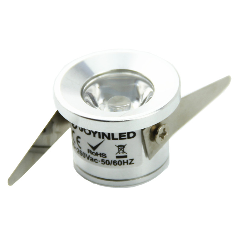 1W AC90-260V 25mm Mini Downlight LED redondo para exteriores Jardín baño pasillo techo bombilla de luz focalizada cálida/Natural blanca