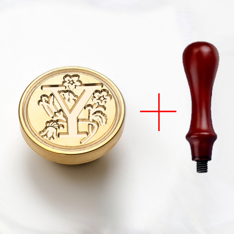 2PCS clear sealing stamp head wax seal craft supplies wax seal stamp and handle stamp scrapbooking supplies craft HCZ0106: Dark Grey