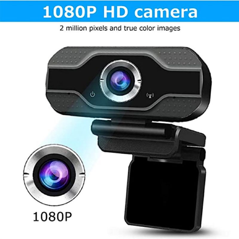 Mini USB 1080P Rotatable Clip Computer Camera with Microphone Laptop Webcam Video Zoom Home Photography Camera Lens Accessories
