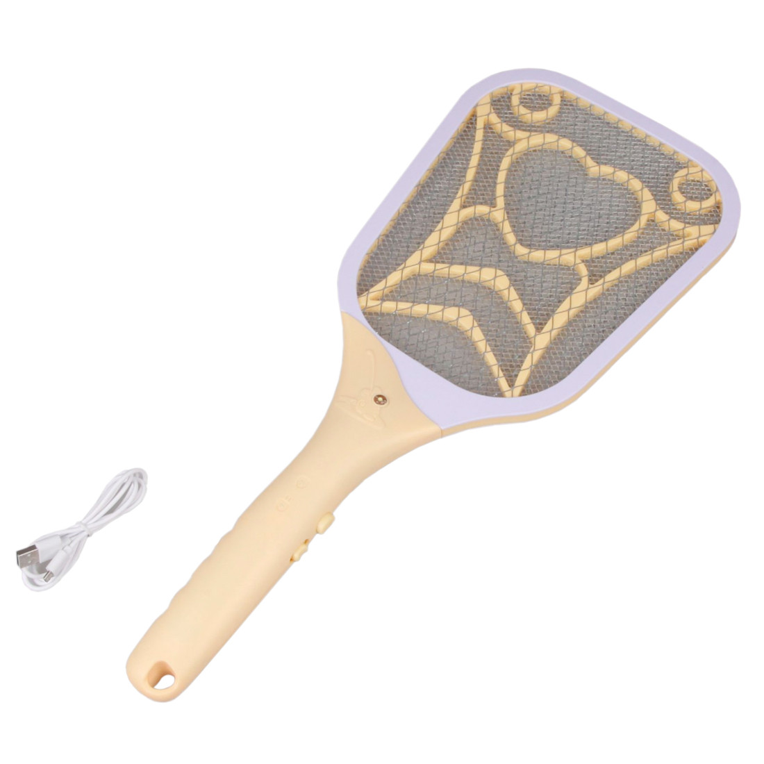 USB Aufladbare Moskito-killer Bug Zapper Schläger mit LED Beleuchtung Sommer Repelente Elektrische Schock Aganist Moskito Falle: Orange