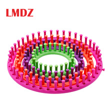 LMDZ 4 Size Round Knitter Looms DIY Tool Kit Plastic Round Circle Hat Scarf Sweater Circle Loom Hand Knitting Knit Loom