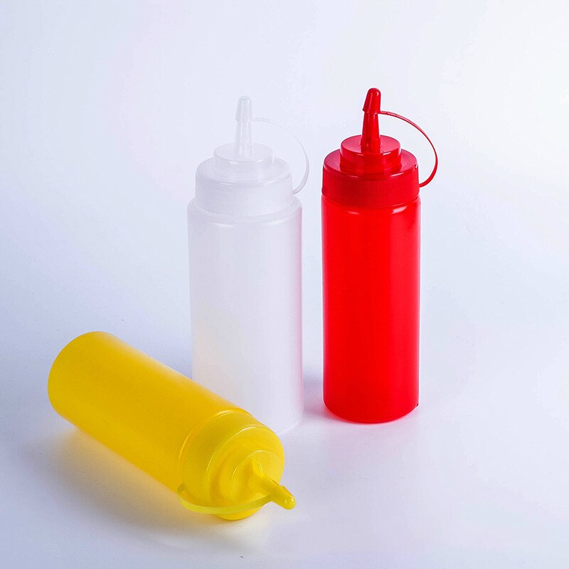 1Pcs 12Oz 16Oz 24Oz Keuken Plastic Squeeze Bottle Dispenser 8Oz Voor Saus Azijn olie Ketchup