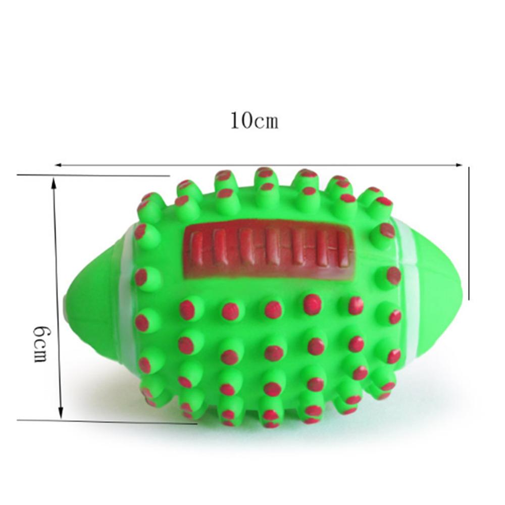 Pet Rubber Squeak Chew Ball Toy Funny Dog Squeaking Toys Bite Resistant Puppy Tooth Cleaning Ball Dogs Interactive Training Toys