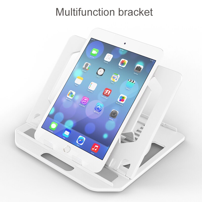 Bærbar bærbar stativ justerbar til macbook luft pro sammenleggbar støtte bærbar pc-utgangspunkt nettbrett stativ kjøleskap telefonholder stigerør