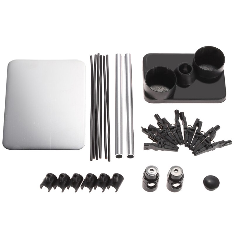 6 clips airbrush hobby model holder 6 alligator clip stand holdere auto malerkabine airbrush spray maling værktøj