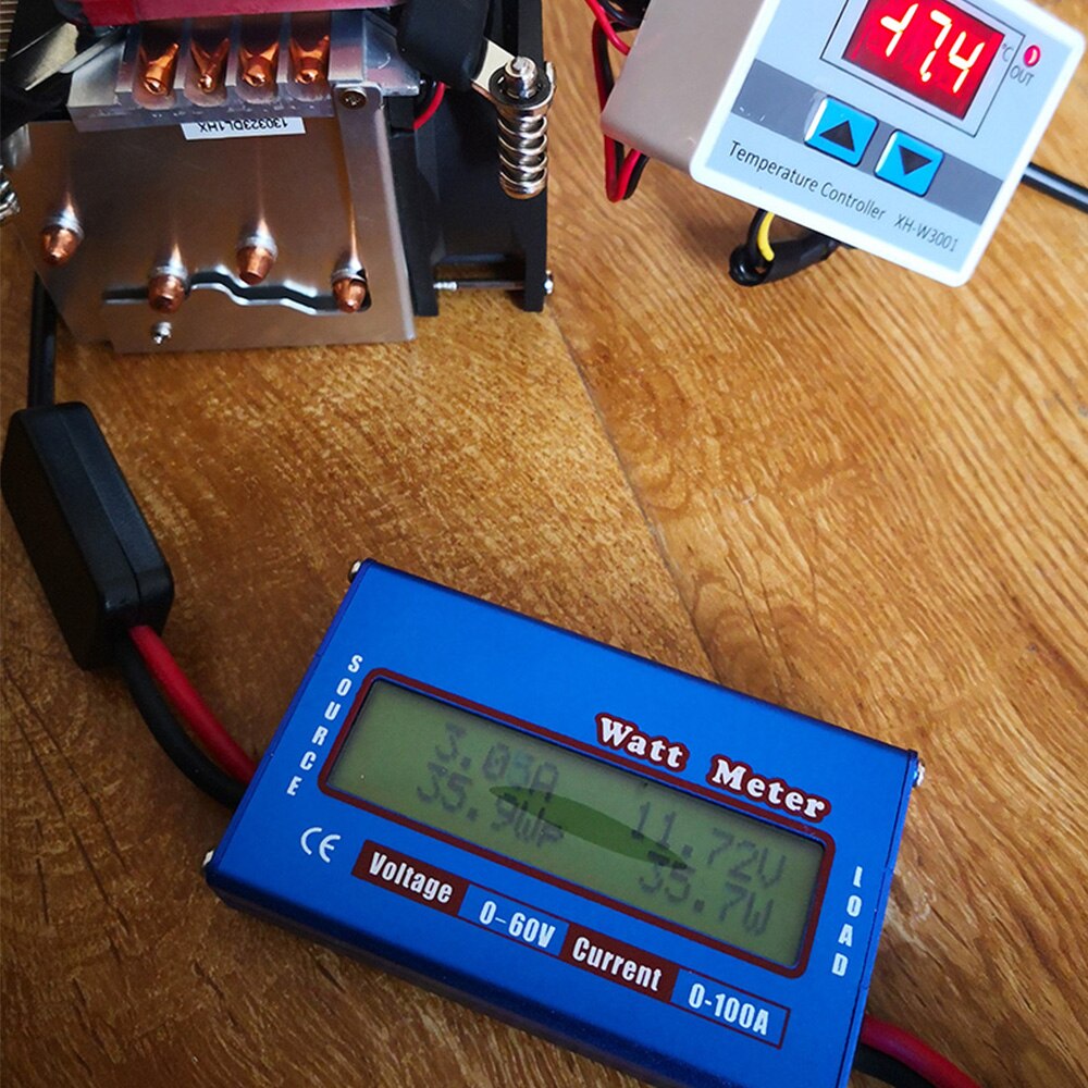 Digital Watt Meter High-accuracy Power Analyzer DC 60V 100A RC Wattmeter Balance Voltage Battery Checker w/ Backlight LCD