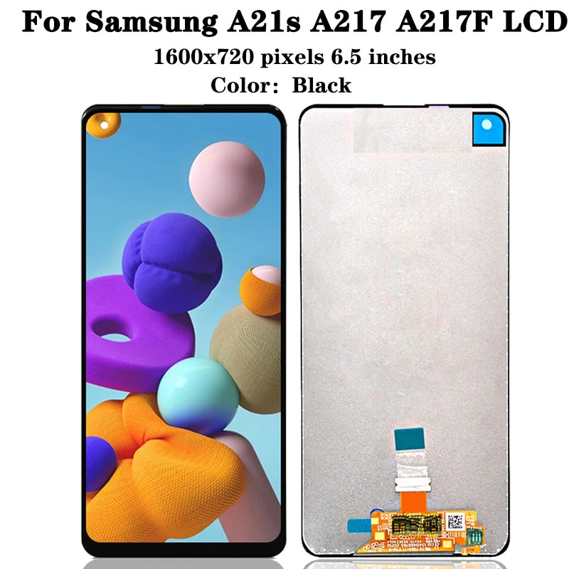 6.5 "Originele Lcd Voor Samsung Galaxy A21s A217 A217F Lcd Touch Screen Digitizer Voor Samsung A21s Lcd SM-A217F/ds Vervanging