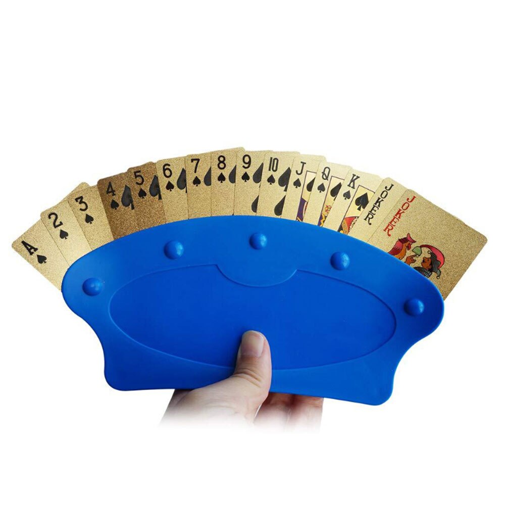 Fan Shape Free Standing Playing Card Holders Lazy Playing Card Rack sfor Hands Free Playing Holds Up To 15 Cards