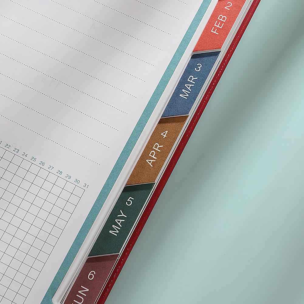 Notebook Time Management Personal Monthly Planner Notebook Diary Monthly Weekly Daily Plan Agenda Papers Black Blue Green