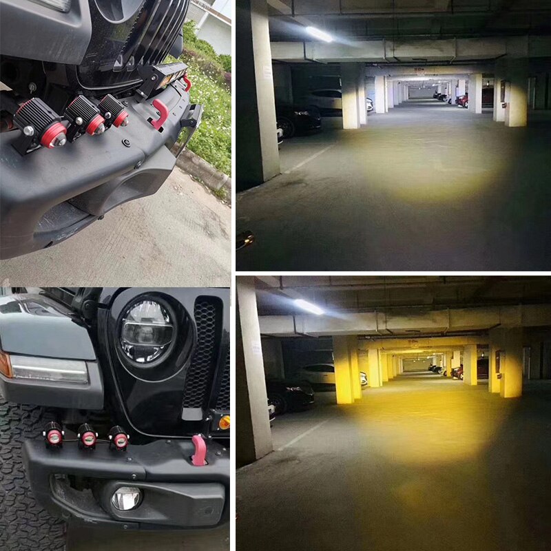 Bedehon 2 stk tågelygte hjælpelys pære blå 12v 30w hvid gul bil tåge led lys canbus drl bil køre køre pære