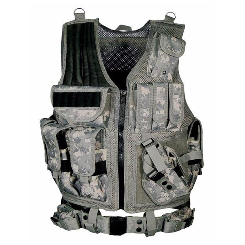 Multi-functional Breathable Vest Outdoor Quick Disassembly CS Field Protections Vest Training Equipment: 1