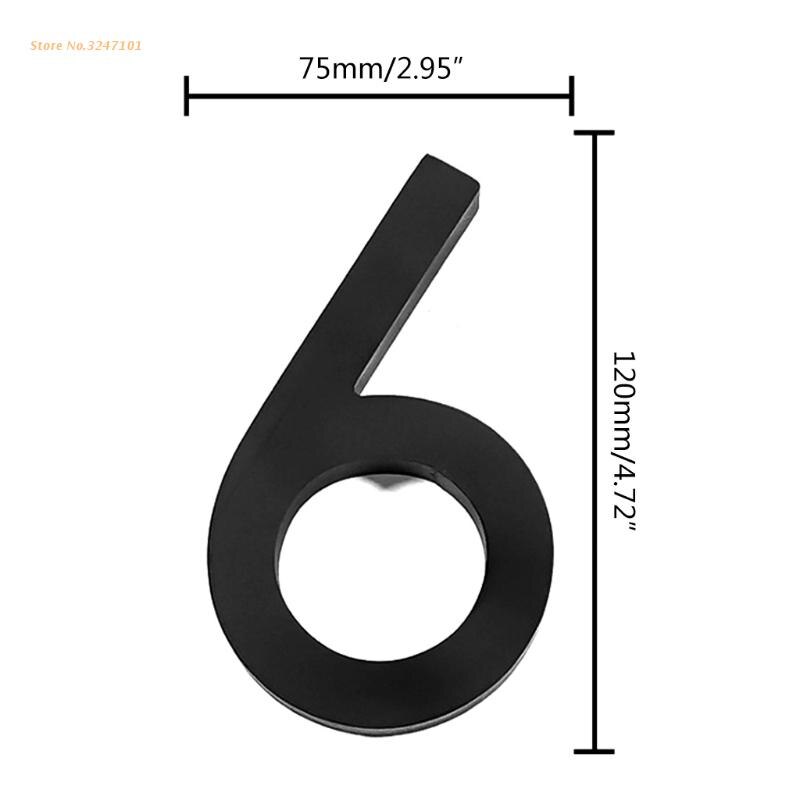 B0KC Floating House Number Modern House Numbers Visibility Signage for Home Address | Floating Mount or Flush Mount