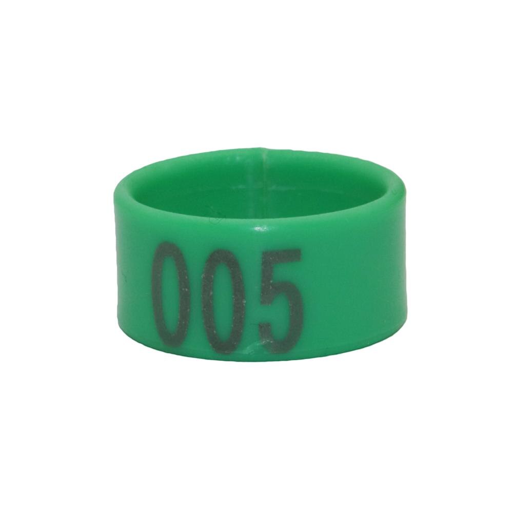 16mm/18mm/20mm Huhn Fuß Ring Kunststoff Nein.1-100 Digitale Identifizierung Fuß Ring Huhn Koop Fütterung liefert 100 Stck: Grün / innere Durchmesser 2.0cm