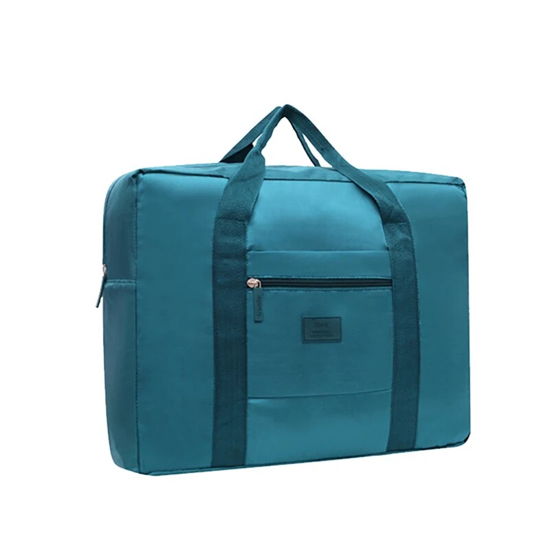 Leichte, faltbare Reisetasche: Unisex-Tragetasche für Wochenende und Übernachtung: green