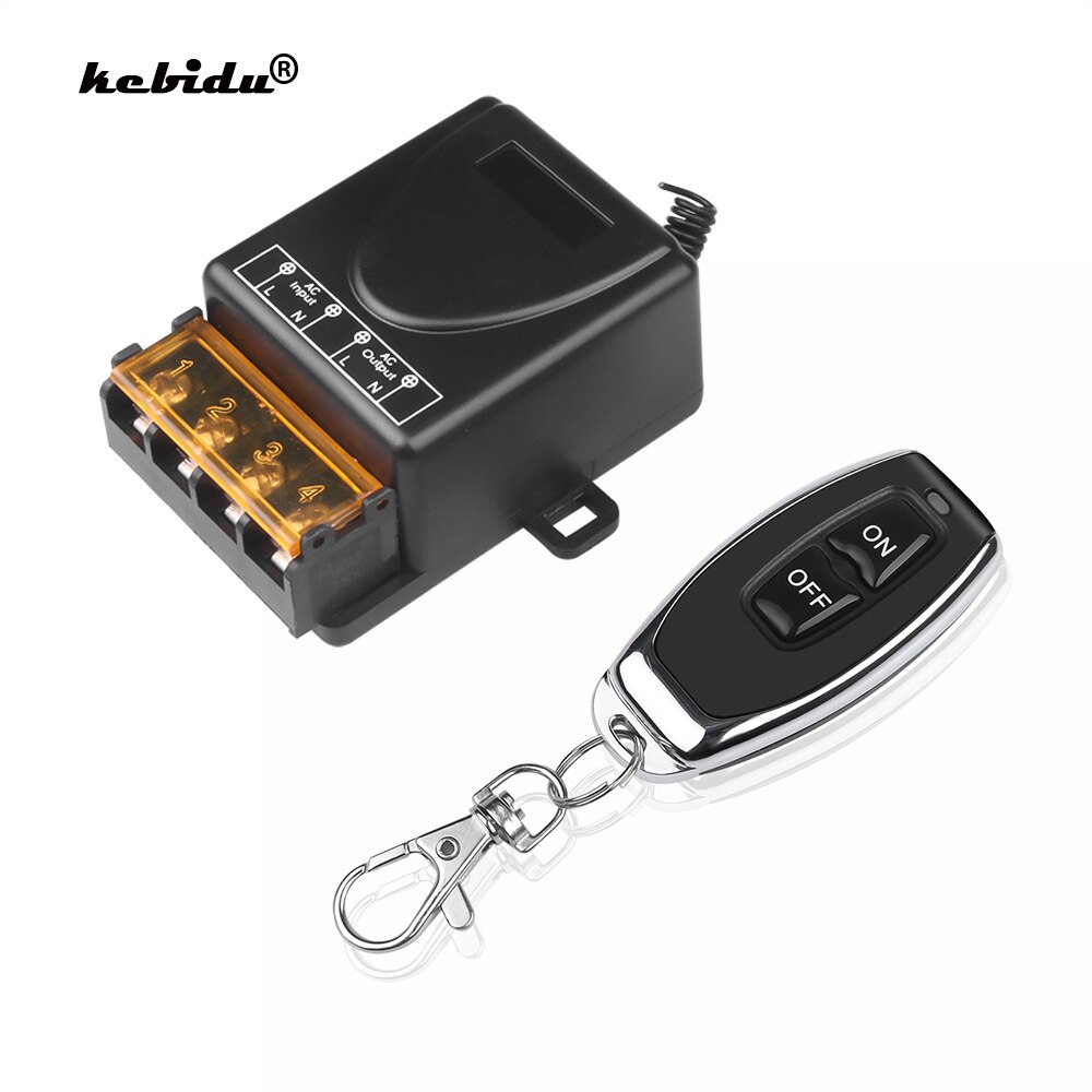 kebidu 433MHz Remote Controller 110V 240V 30A Relay Wireless RF Smart Remote Control Switch Transmitter+ Receiver Latest